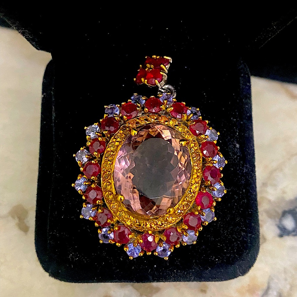 Natural Ametrine Tanzanite Pendant